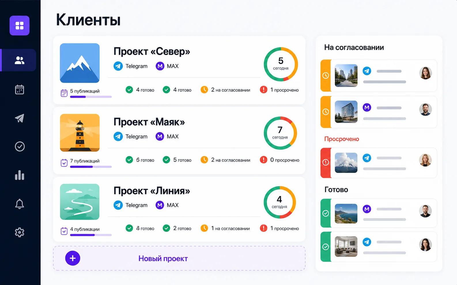 Сценарий Text-Flow для агентства